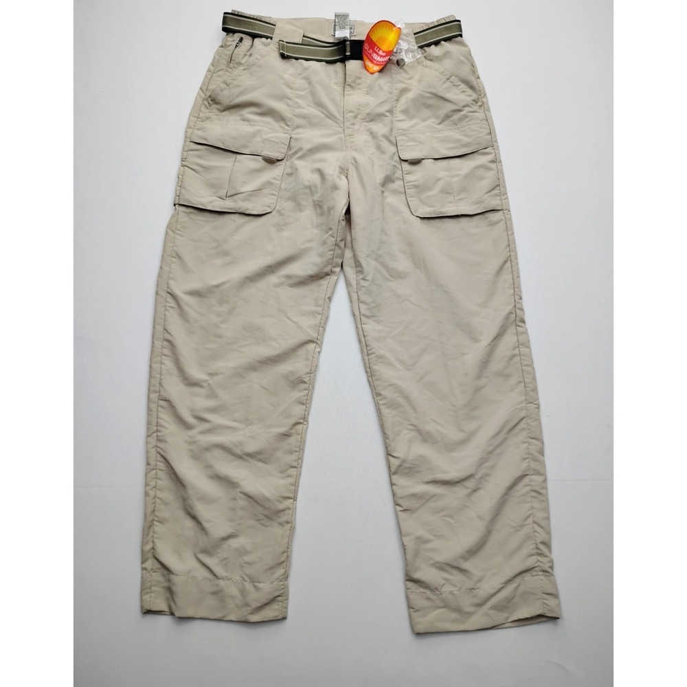 LL Bean SunSmart UPF‎ 50+ Outdoor Tan Cargo Pants Mens M 32x29